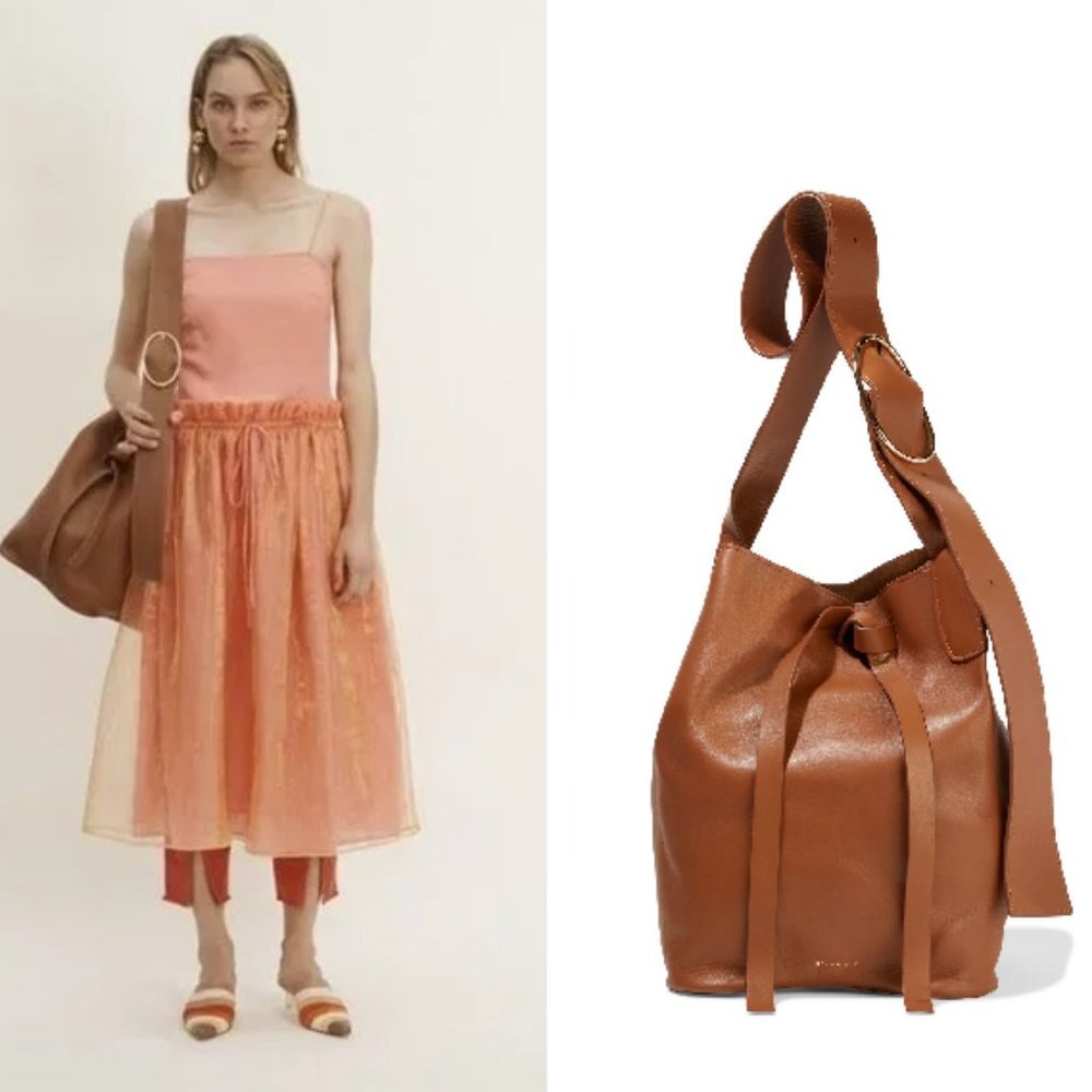 Rejina Pyo Marlene Bucket Shoulder Bag in Brown